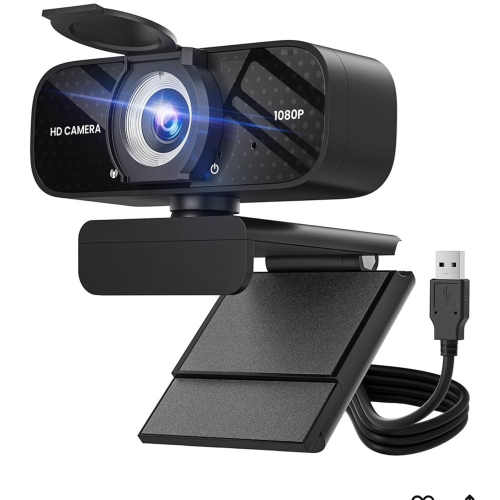 HD 1080P Webcam with Cover
